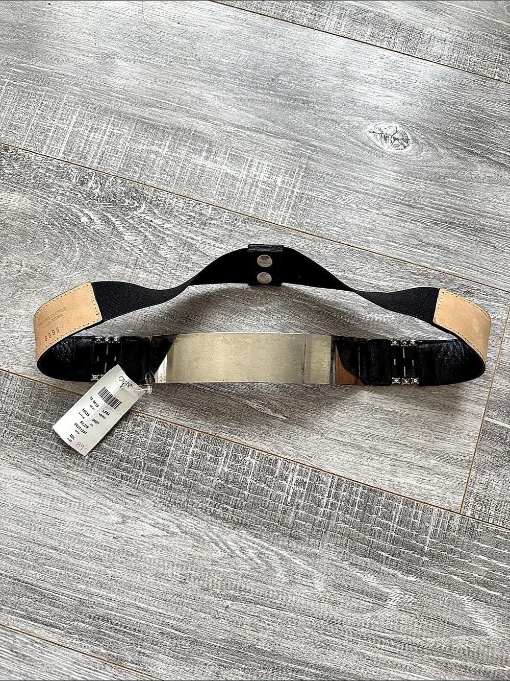 Caché Leather Belt in Black & Brown Size Medium NWT